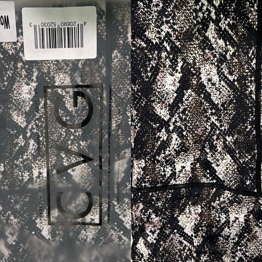NEW Constantly Varied Gear CVG XL Crossfit Legging Retired Full Snake Skin